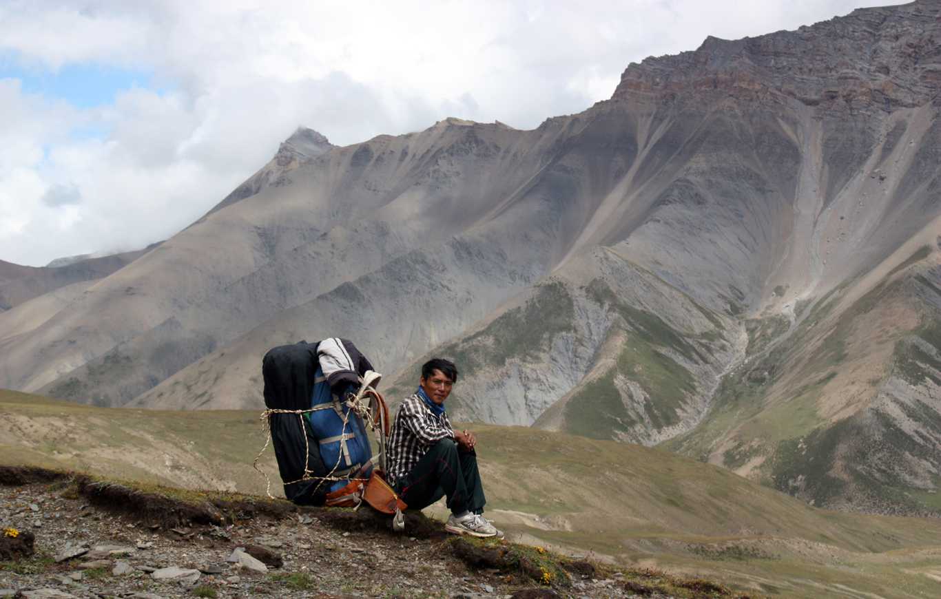 trekking porter in Nepal
